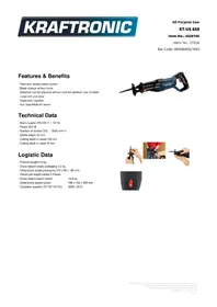 Notice Kraftronic KT-US 650 Scie
