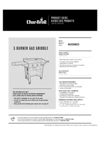 Notice CHAR BROIL 463286023 Placa de parrilla