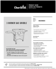Notice CHAR BROIL 463259023 Placa de parrilla