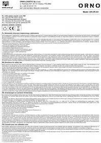 Notice ORNO OR-CR-241 Détecteur