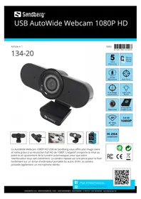 Notice SANDBERG 134-20 Webcam