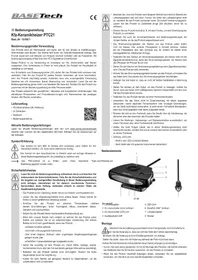 Notice BASETECH PTC21 Contrôle climatique