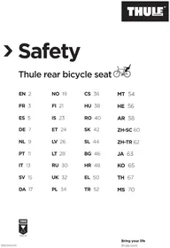 Notice THULE YEPP NEXXT 2 MAXI Siège vélo enfant