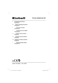 Notice EINHELL TC-AC 240/50/10/2 OF Compresseur d'air