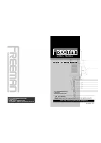 Notice Freeman PBR32Q Compresseur