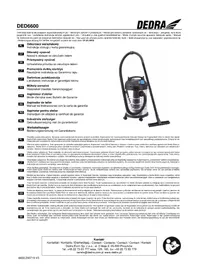 Notice DEDRA DED6600 Odkurzacz