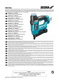 Notice DEDRA DED7055 Agrafeuse