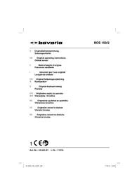 Notice Bavaria BOS 150/2 Levigatrice