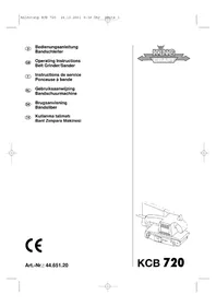 Notice King Craft KCB 720 Ponceuse