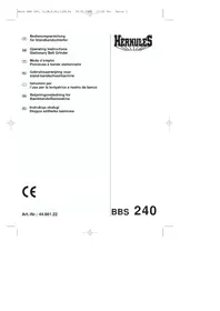 Notice Herkules BBS 240 Ponceuse