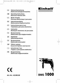 EINHELL BMS 1000 ST - Pora
