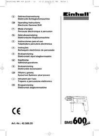 EINHELL BMS 600 QUICK - Pora