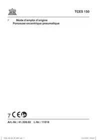 Notice TOP CRAFT TCES 150 Ponceuse