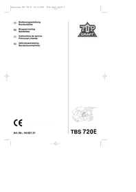 Notice TOP CRAFT TCB 720 E Schleifmaschine