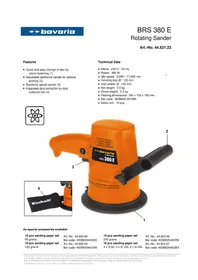 Notice Bavaria by Einhell BRS 380 E Ponceuse