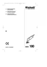 Notice Bavaria by Einhell BDS 180 Schleifmaschine