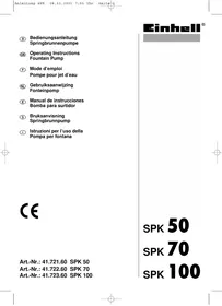 EINHELL SPK 100 - Oberflächenpumpe