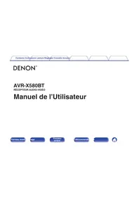 Notice DENON AVR-X580BT Récepteur audio-vidéo