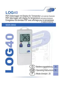 Notice TFA LOG40 31.1065.02 Messgeräte