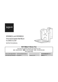 Notice SANUS WSWME31 Haut-parleur