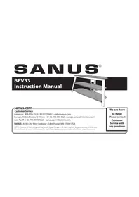 Notice SANUS BFV53 TV Stand