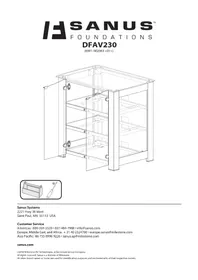Notice SANUS DFAV230 TV Stand