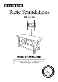 Notice SANUS BFV846 TV Stand