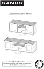 Notice SANUS CADENZA75 Mueble de televisión