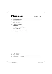 Notice EINHELL BG-SWP 750 Pompe de surface