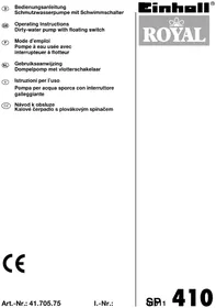 Notice EINHELL ROYAL SP 410 Pompe de surface