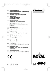 Notice EINHELL BG-DP 1340 G Pompe de surface