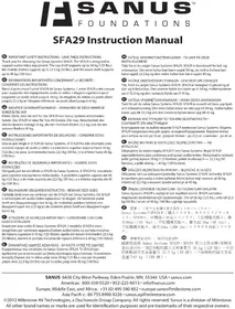 Notice SANUS SFA29B Meuble TV