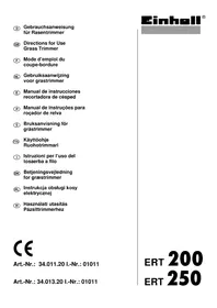 Notice EINHELL ERT 200 Débroussailleuse