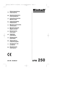 EINHELL APM 250 - Hiomakone