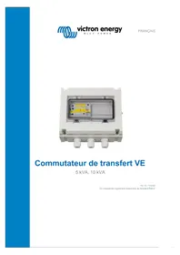 Notice VICTRON ENERGY VE TRANSFER SWITCH Commutateur