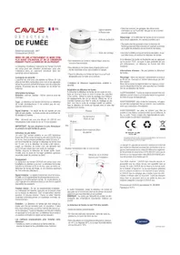 Notice CAVIUS 2007 Détecteur de fumée