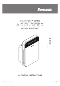 Notice Sensede SIGNATURE ACD-250BC Purificateur d'air
