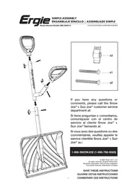Notice Ergie ERG-SNSH18 Souffleur à neige