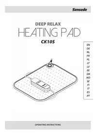 Notice Sensede HEATING PAD CK10S Couverture/coussin chauffant