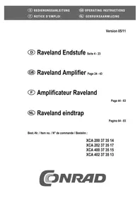 Notice Raveland XCA-400 Ontvanger