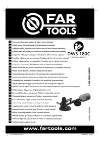 Notice FARTOOLS DWS 180C Ponceuse