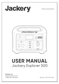 Notice Jackery EXPLORER 500 Gerador