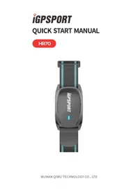 Notice iGPSport HR70 Cardiofréquencemètre