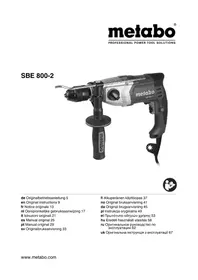 Notice METABO SBE 800-2 Trapano