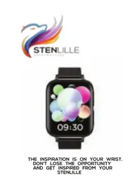 Notice Stenlille SWIFT Smartwatch
