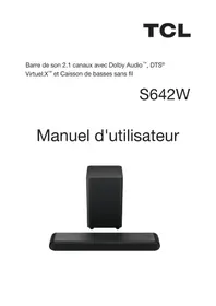 Notice TCL S642W Barre de son