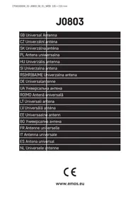Notice Emos J0803 Antenne TV