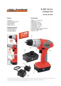 Notice Ergotools Pattfield E-AS 14 4 LI Perceuse