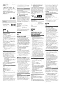 Notice SONY CEA-M960T Mémoire Flash