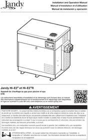 Notice Jandy HI-E2 Chauffage